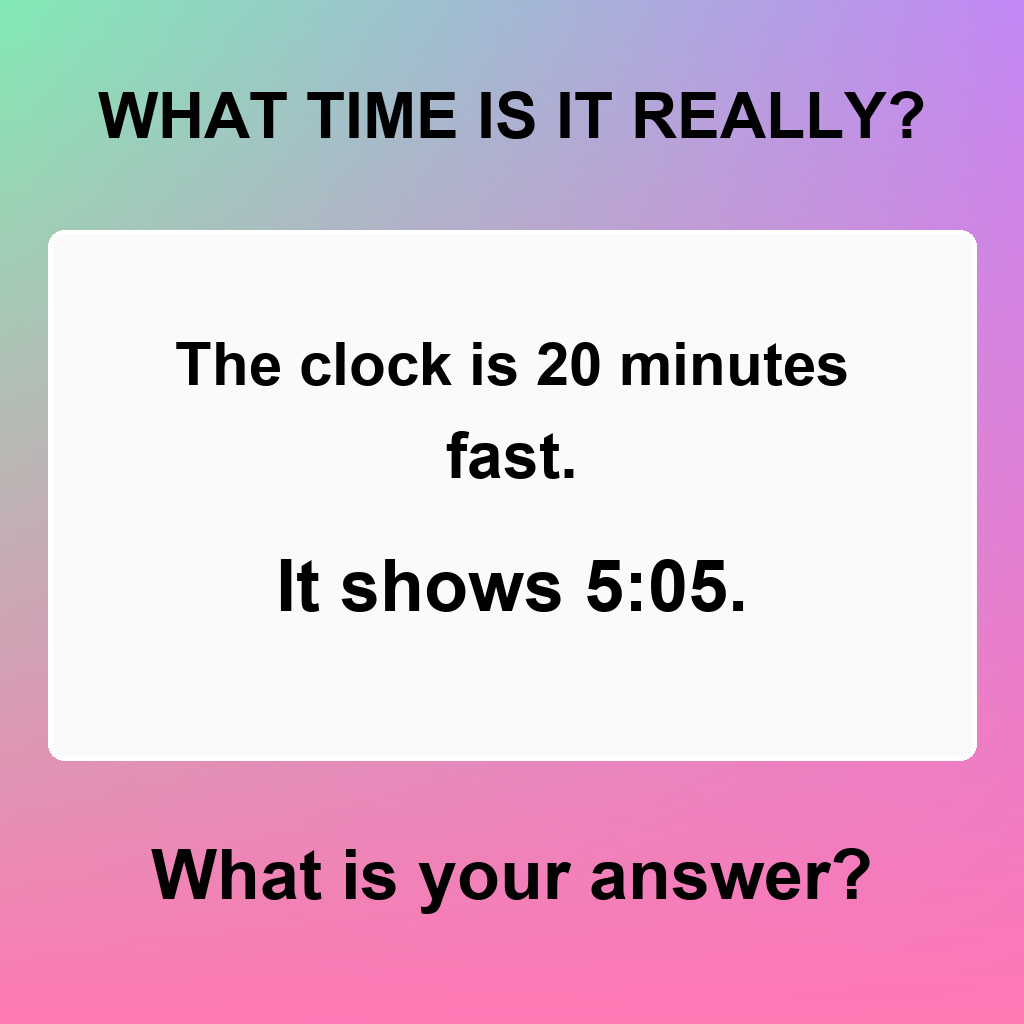 Answer: Brain Teaser Puzzle