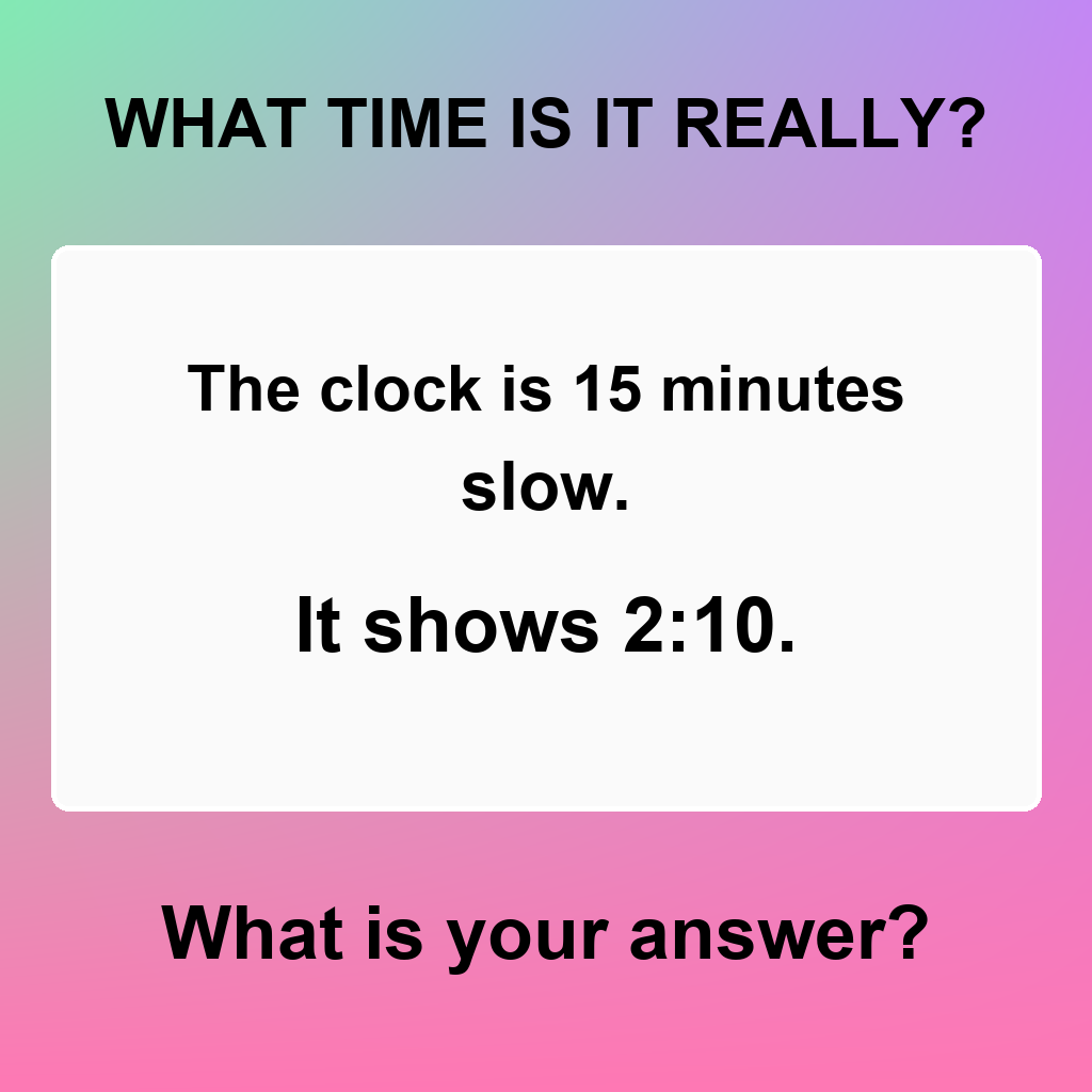 Answer: Brain Teaser Puzzle