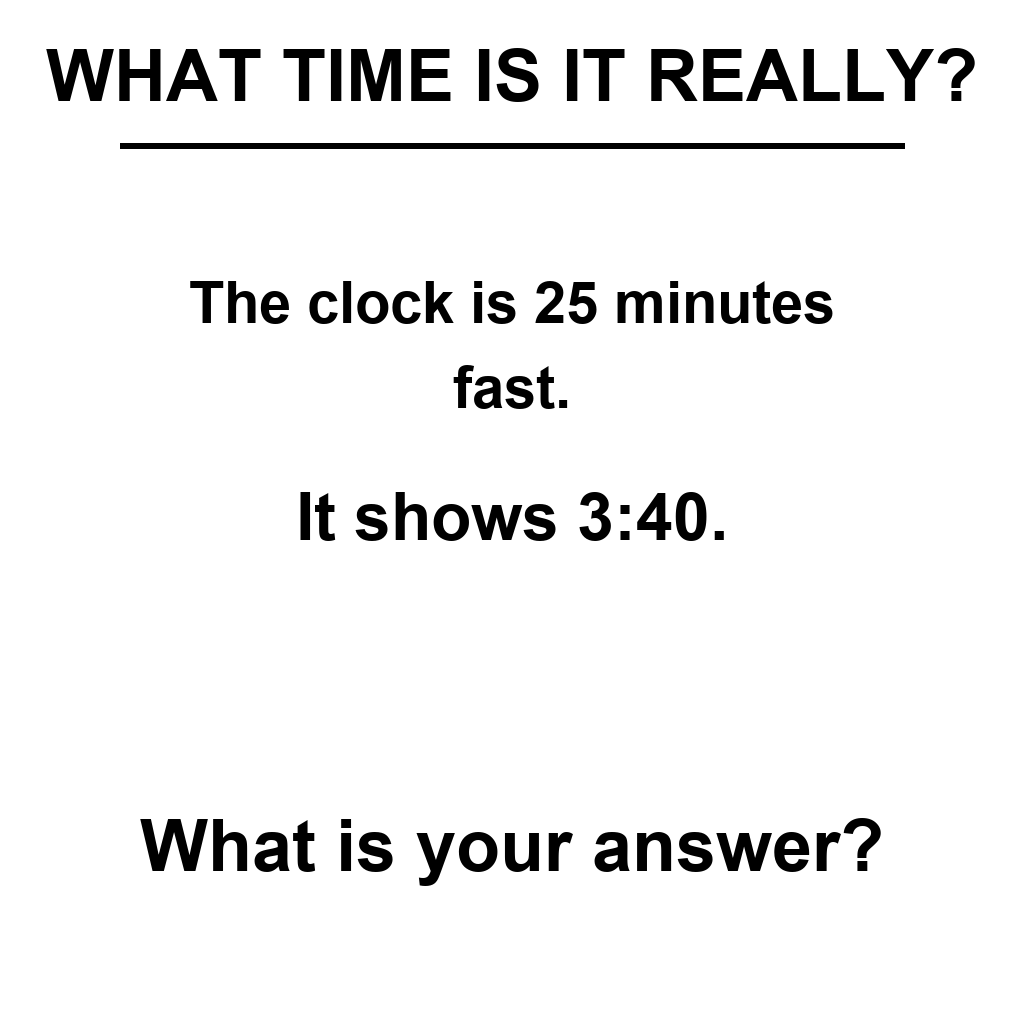 Answer: Brain Teaser Puzzle