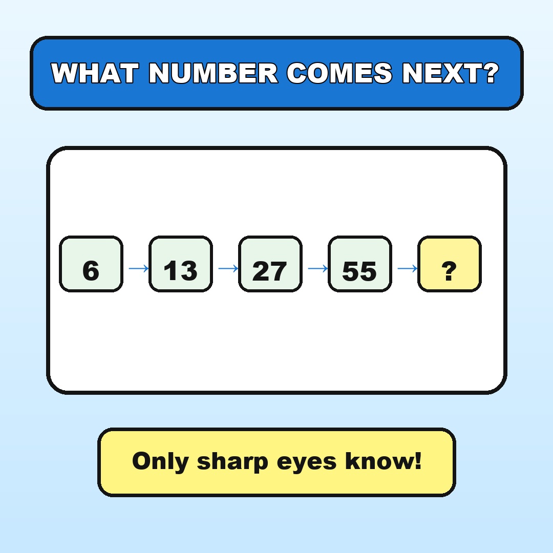 What Number Comes Next? Pattern Answer