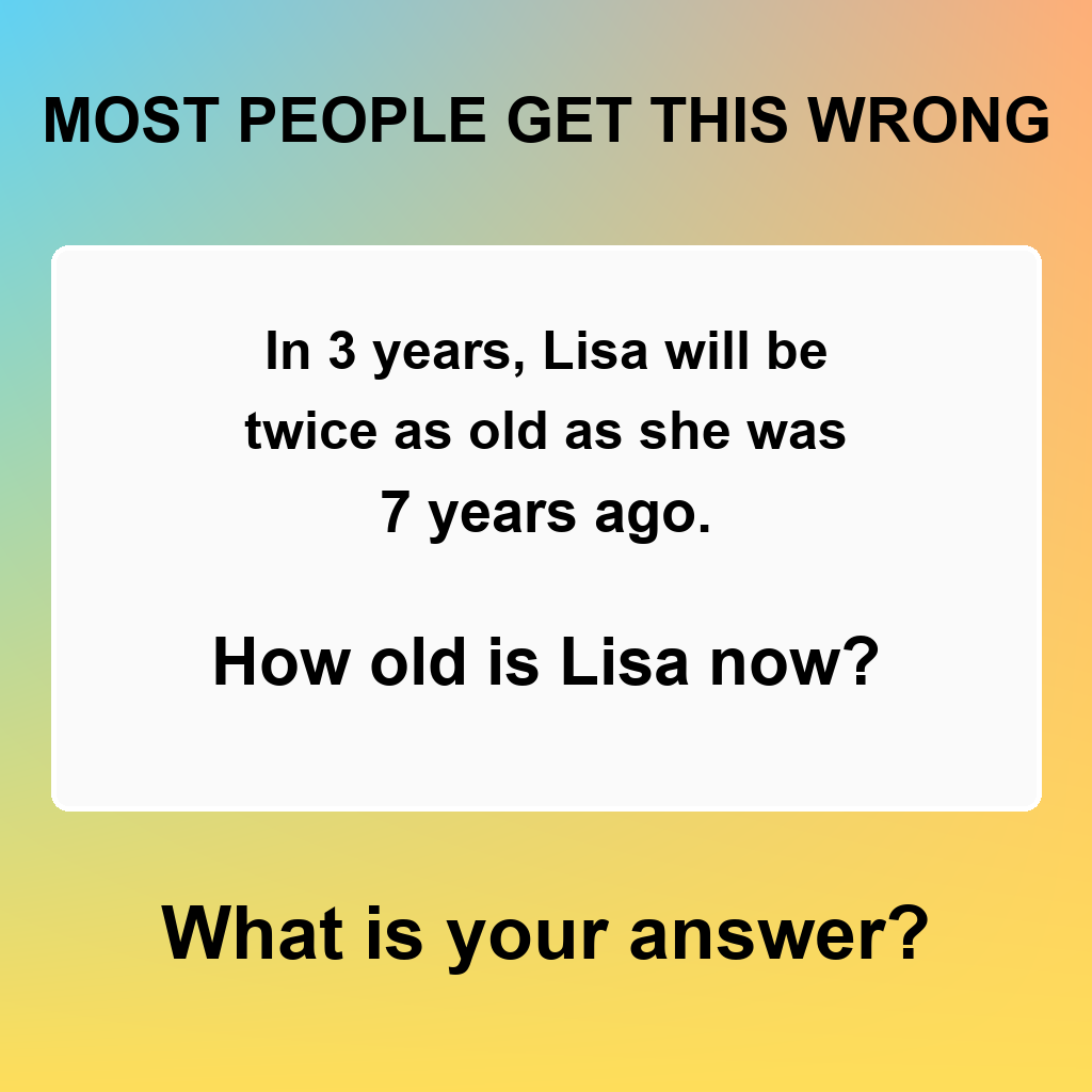 Answer: Brain Teaser Puzzle