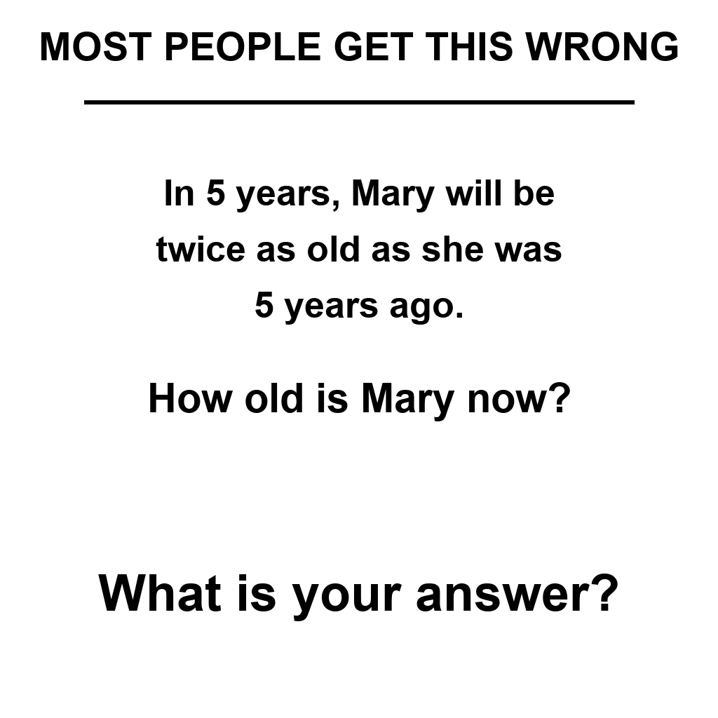 Answer: Brain Teaser Puzzle
