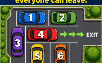 Which Car Should Move? Parking Lot Puzzle Answer