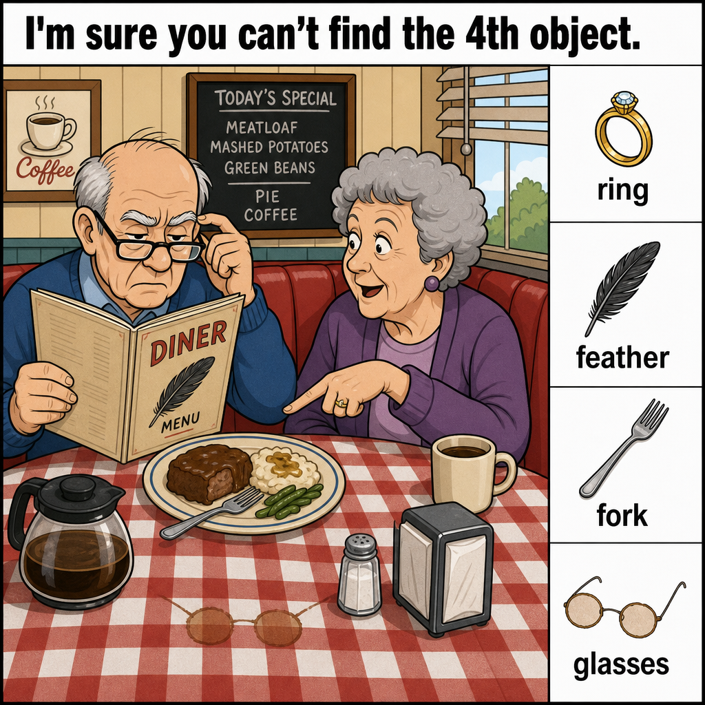 Hidden object puzzle - find the glasses