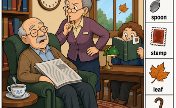 Can You Find the Hidden Cane in This Library Puzzle?