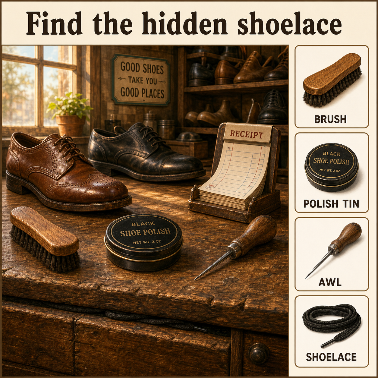 Can You Find the Hidden Shoelace?