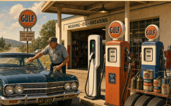 Two Things Are Wrong at This Old Gas Station: Answer