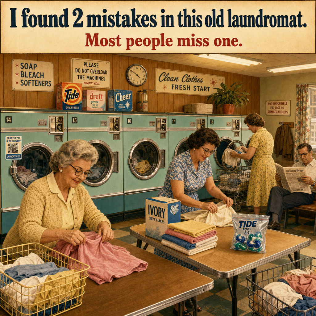 Two Things Are Wrong in This Old Laundromat: Answer