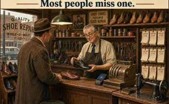 Two Things Are Wrong in This Old Shoe Repair Shop: Answer