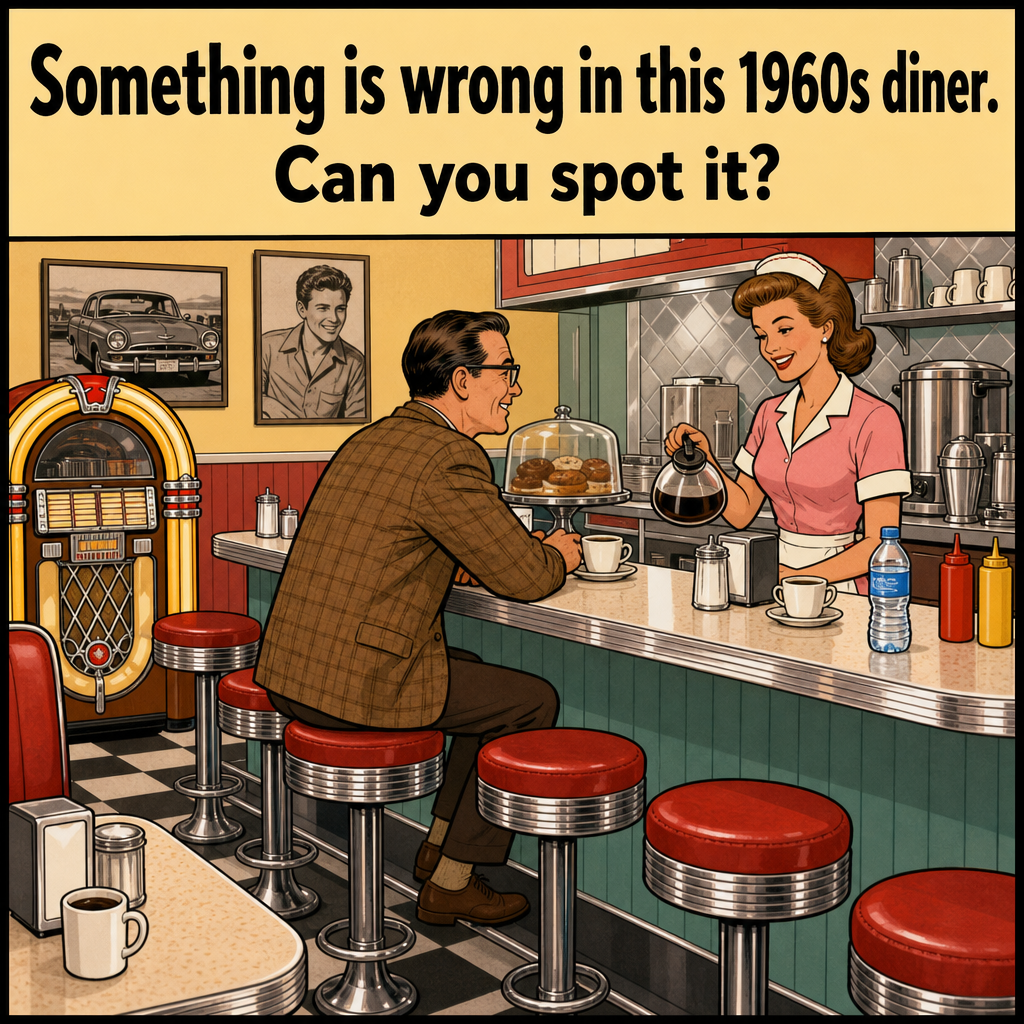 Something Is Wrong in This 1960s Diner: Answer