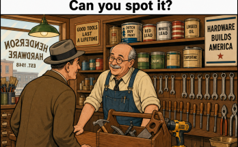 Something Is Wrong in This Old Hardware Store: Answer