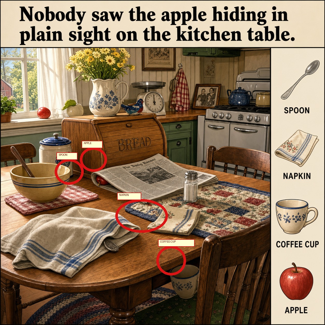 Can You Find the Hidden Apple? answer image