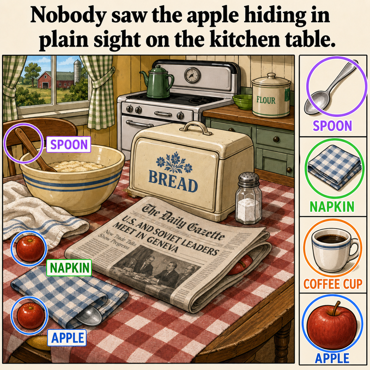 Can You Find the Hidden Apple? answer image