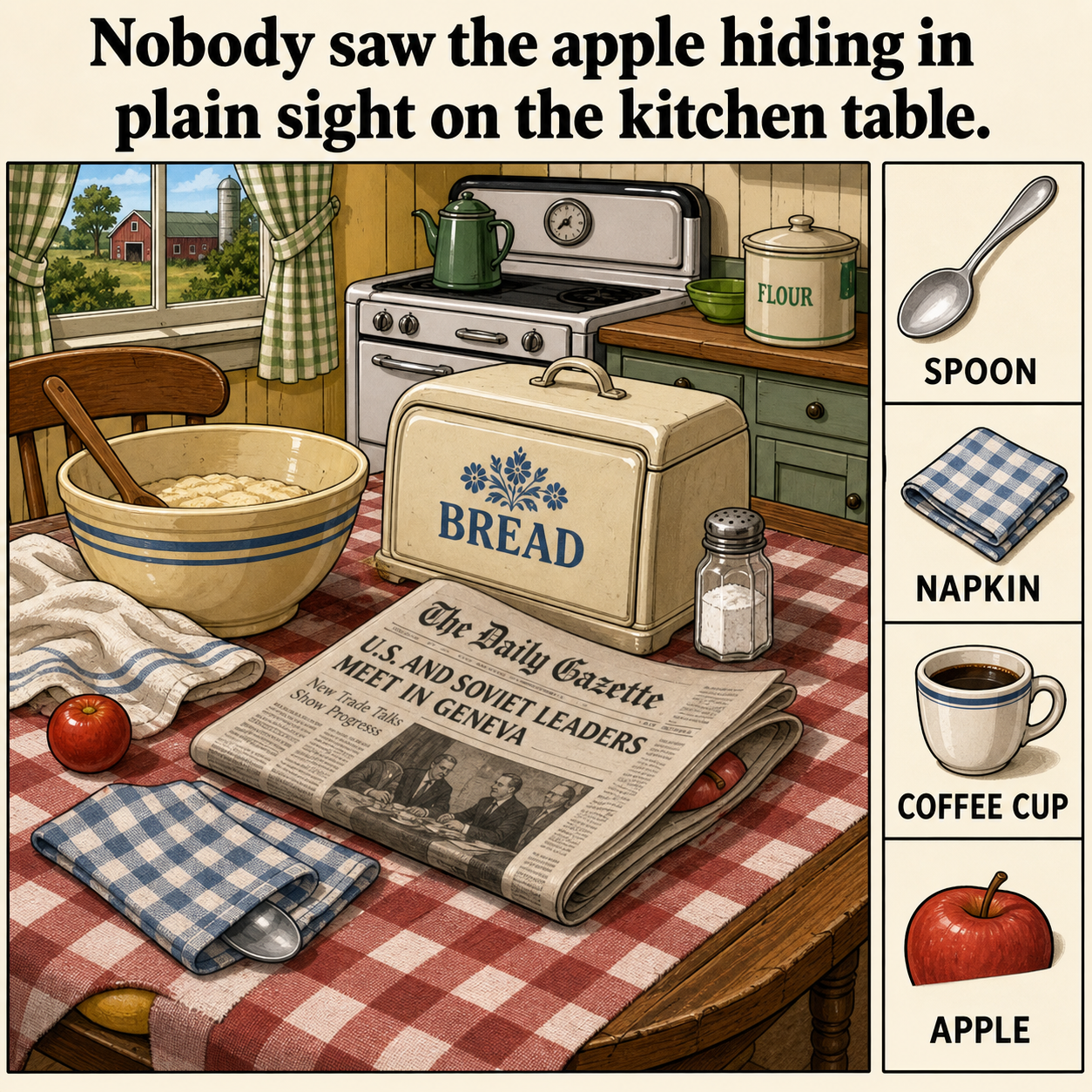 Can You Find the Hidden Apple?