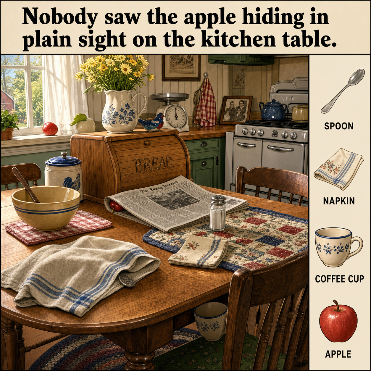 Can You Find the Hidden Apple?