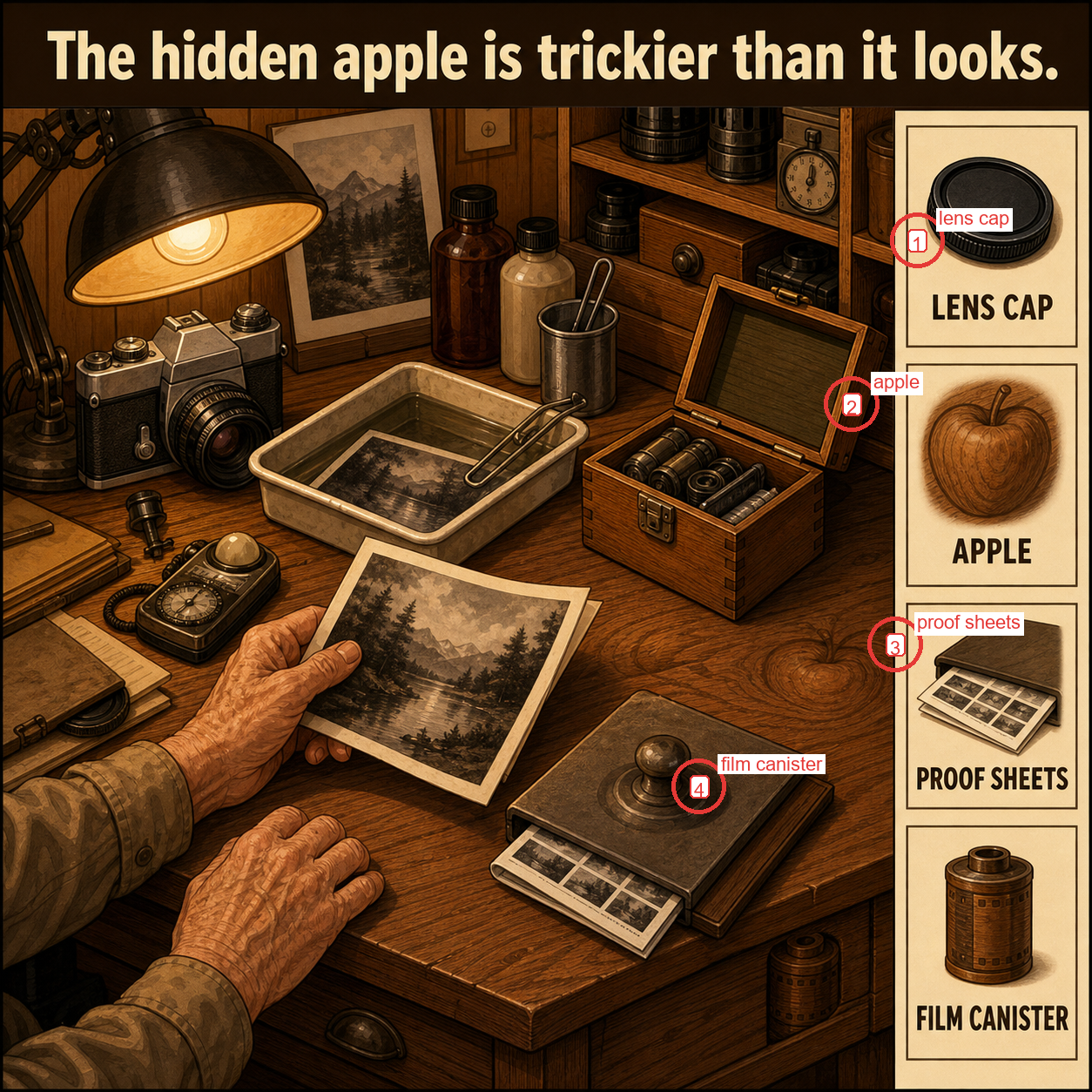 Can You Find the Hidden Apple? answer image