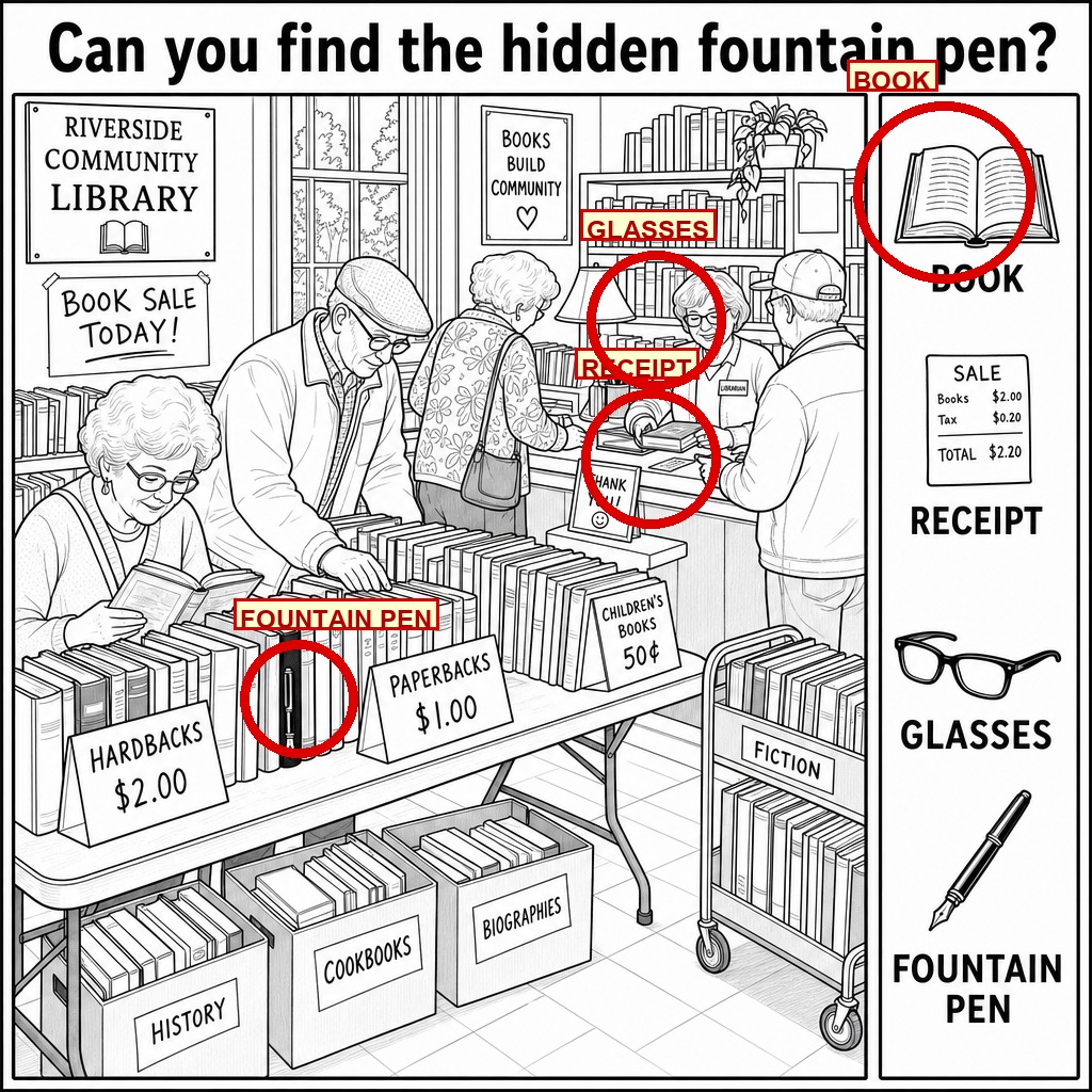 Can You Find the Hidden Fountain Pen? answer image
