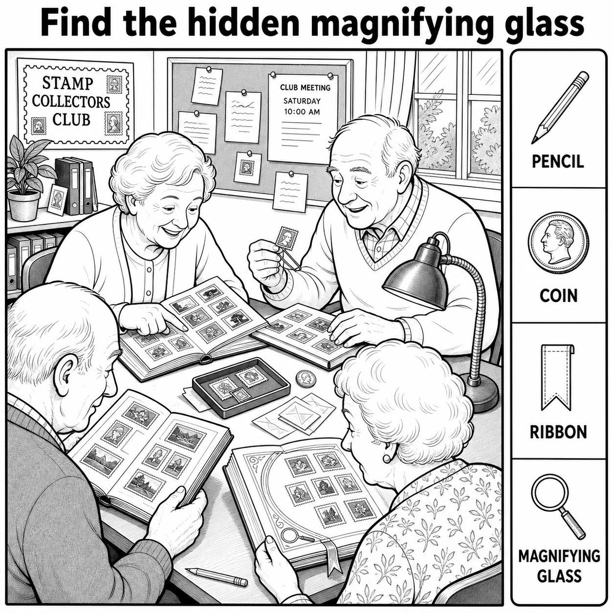 Can You Find the Hidden Magnifying Glass?