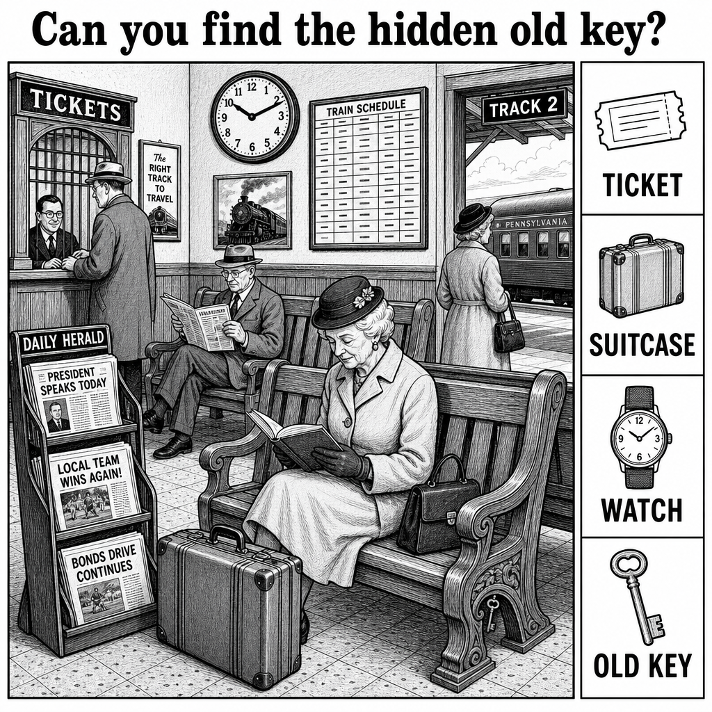 Can You Find the Hidden Old Key?