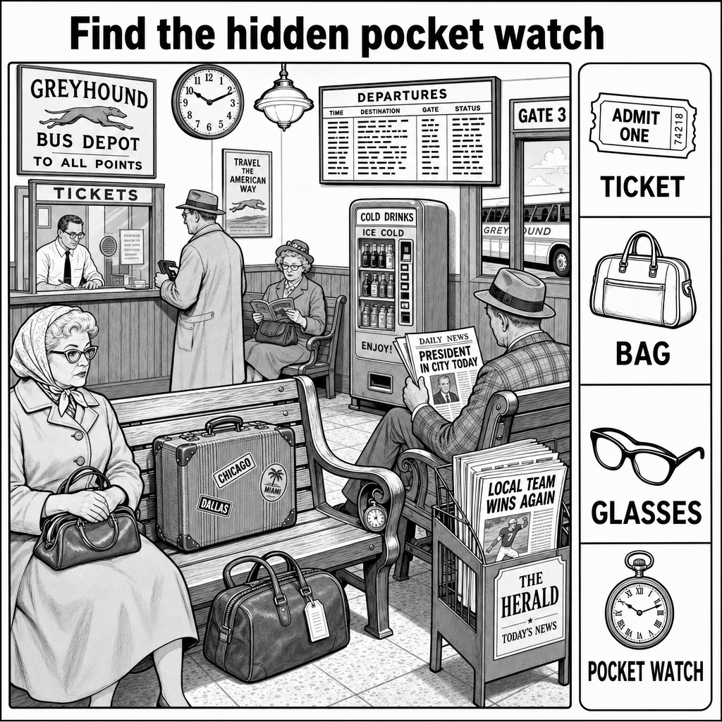 Can You Find the Hidden Pocket Watch?
