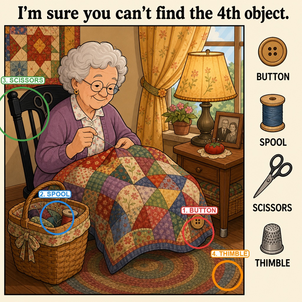 Can You Find the Hidden Thimble? answer image