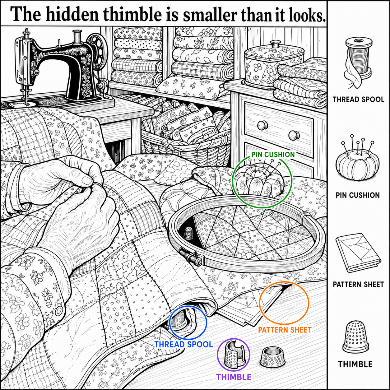 Can You Find the Hidden Thimble? answer image