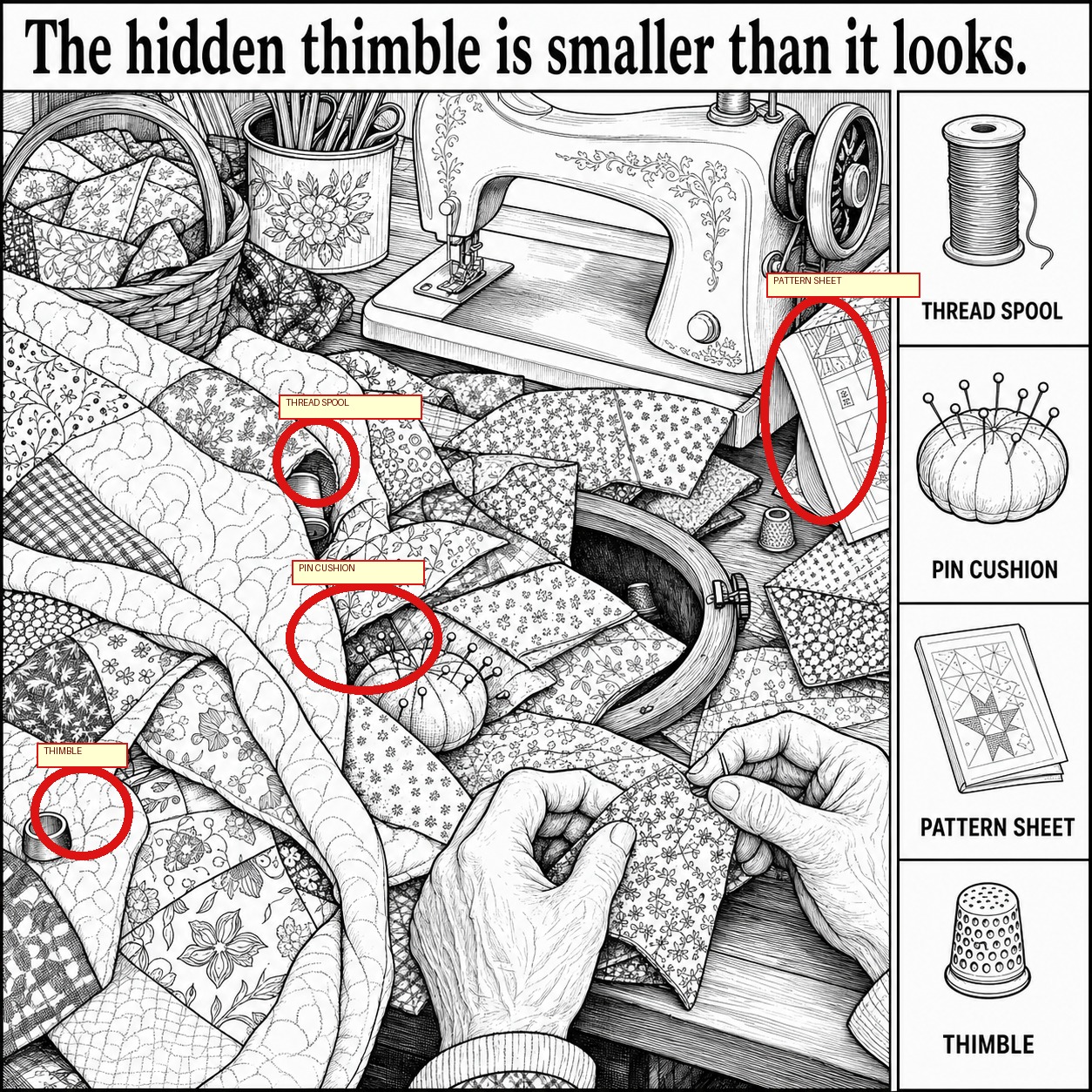 Can You Find the Hidden Thimble? answer image