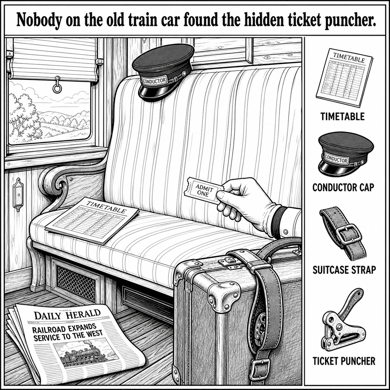 Can You Find the Hidden Ticket Puncher?