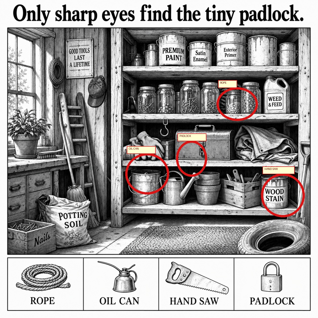 Can You Find the Tiny Padlock? answer image