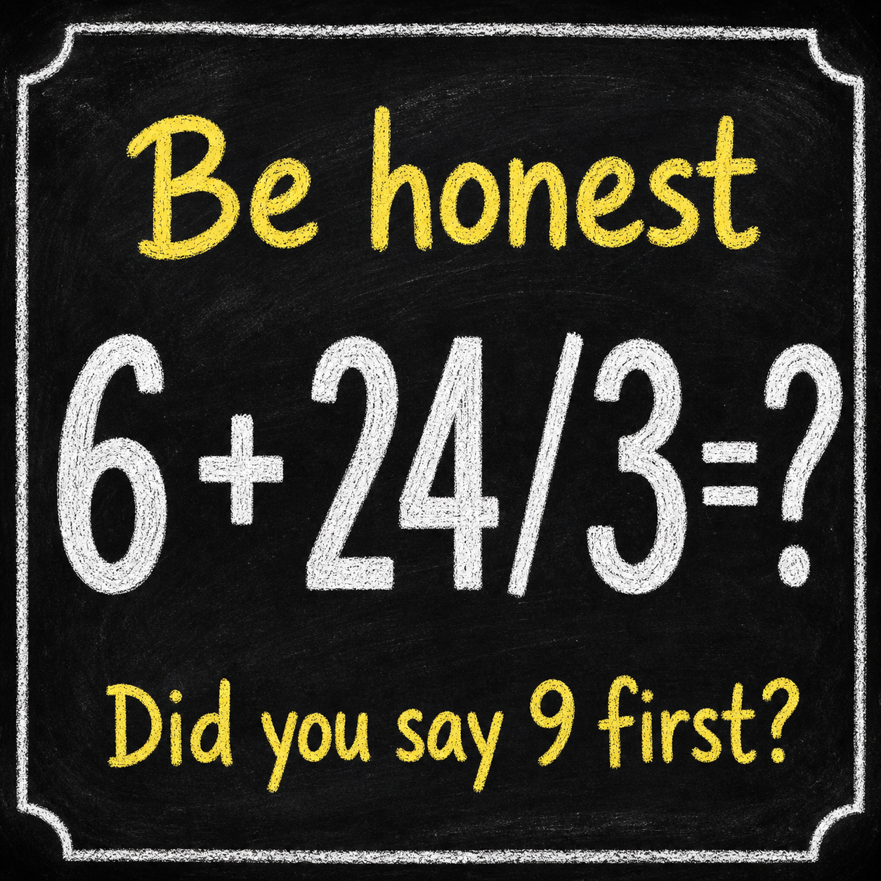 Be Honest: Math Puzzle Answer