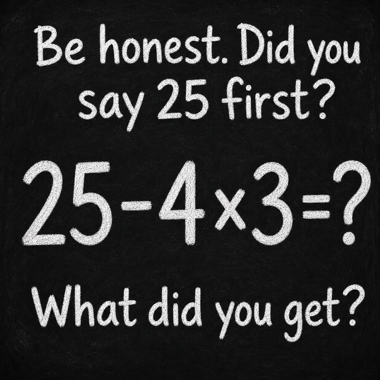 Be Honest: Math Puzzle Answer