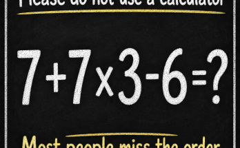 No Calculator Math Puzzle: Answer