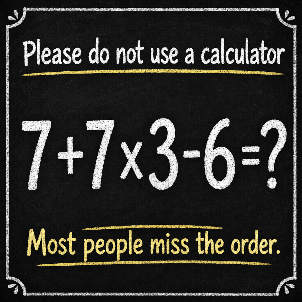 No Calculator Math Puzzle: Answer