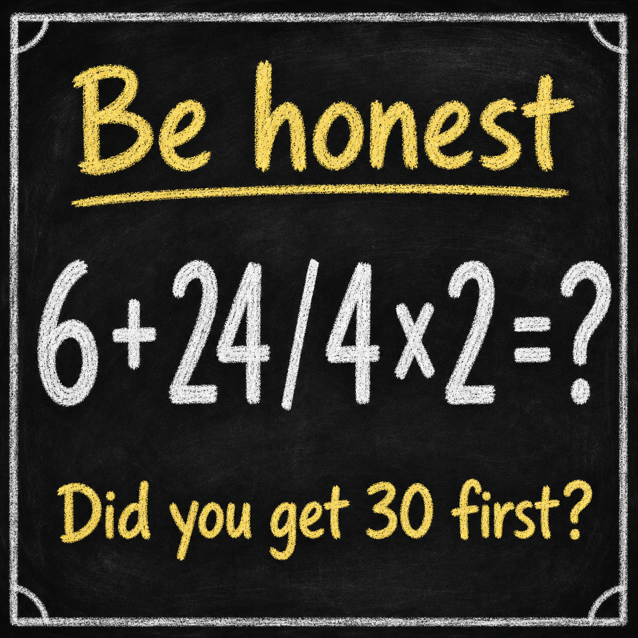 Be Honest: Math Puzzle Answer