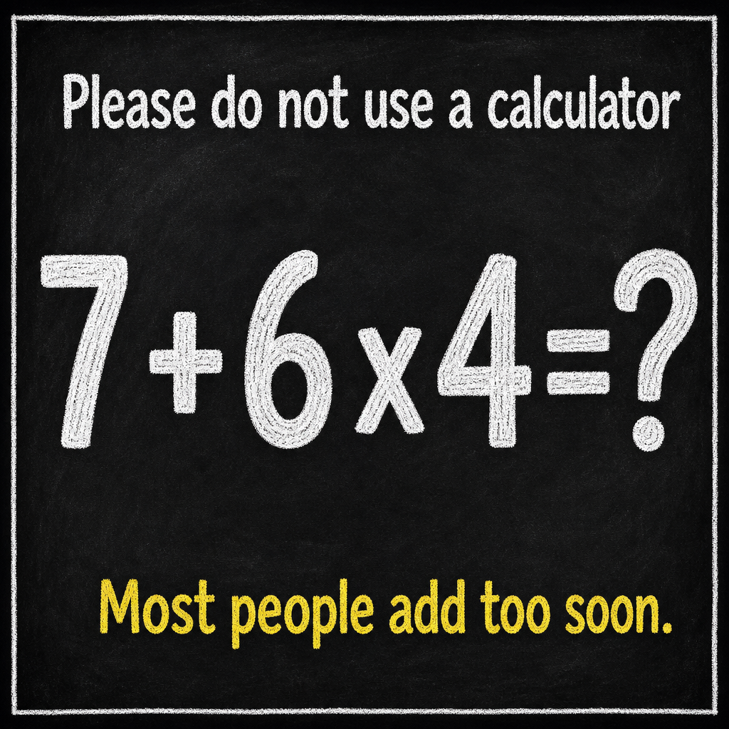 Please Do Not Use a Calculator: Math Puzzle Answer