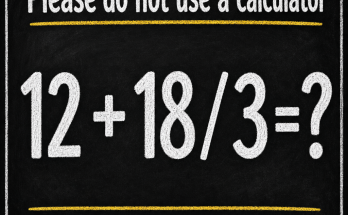Please Do Not Use a Calculator: Math Puzzle Answer