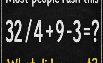 Most People Rush This: Math Puzzle Answer