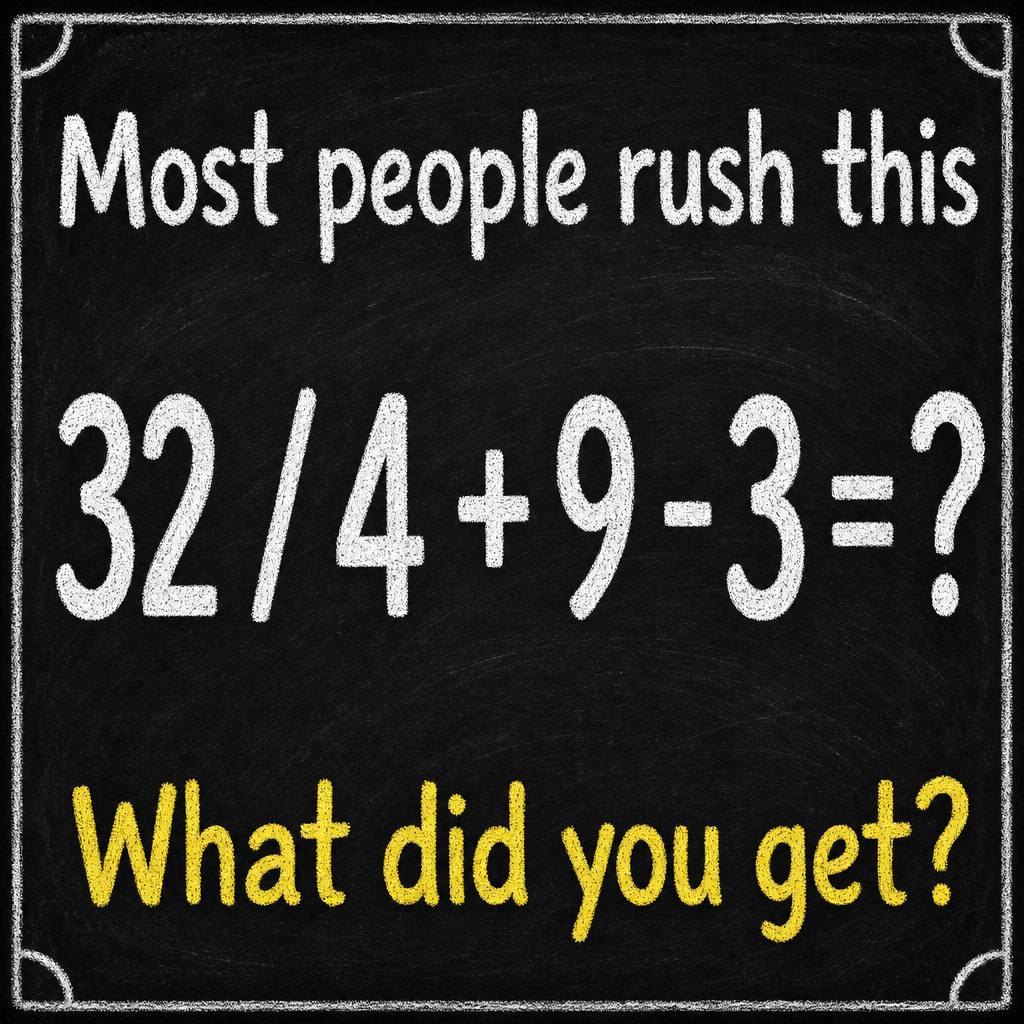 Most People Rush This: Math Puzzle Answer