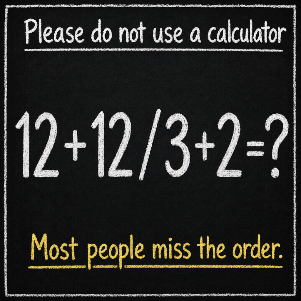 Please Do Not Use a Calculator: Math Puzzle Answer