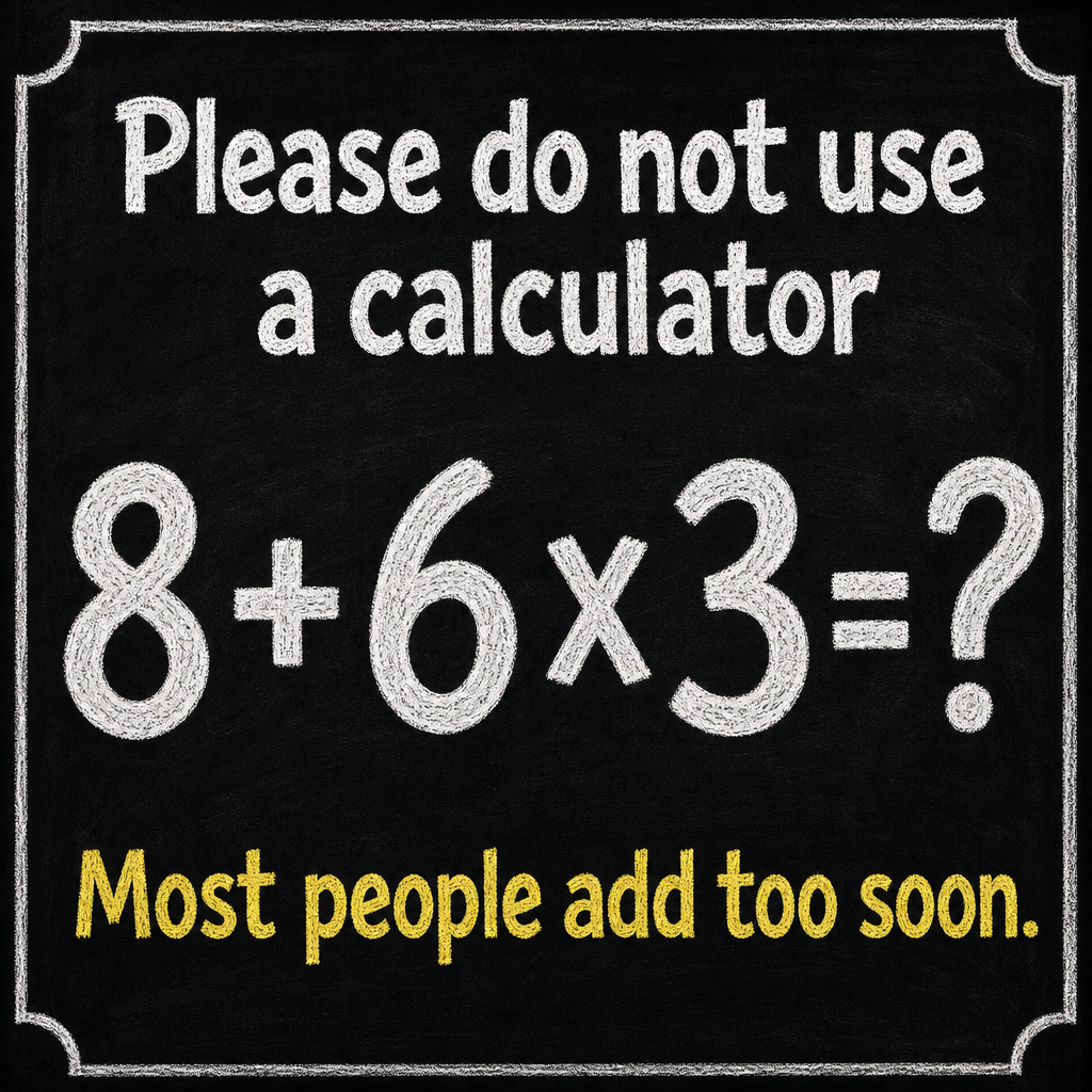 Please Do Not Use a Calculator: Math Puzzle Answer