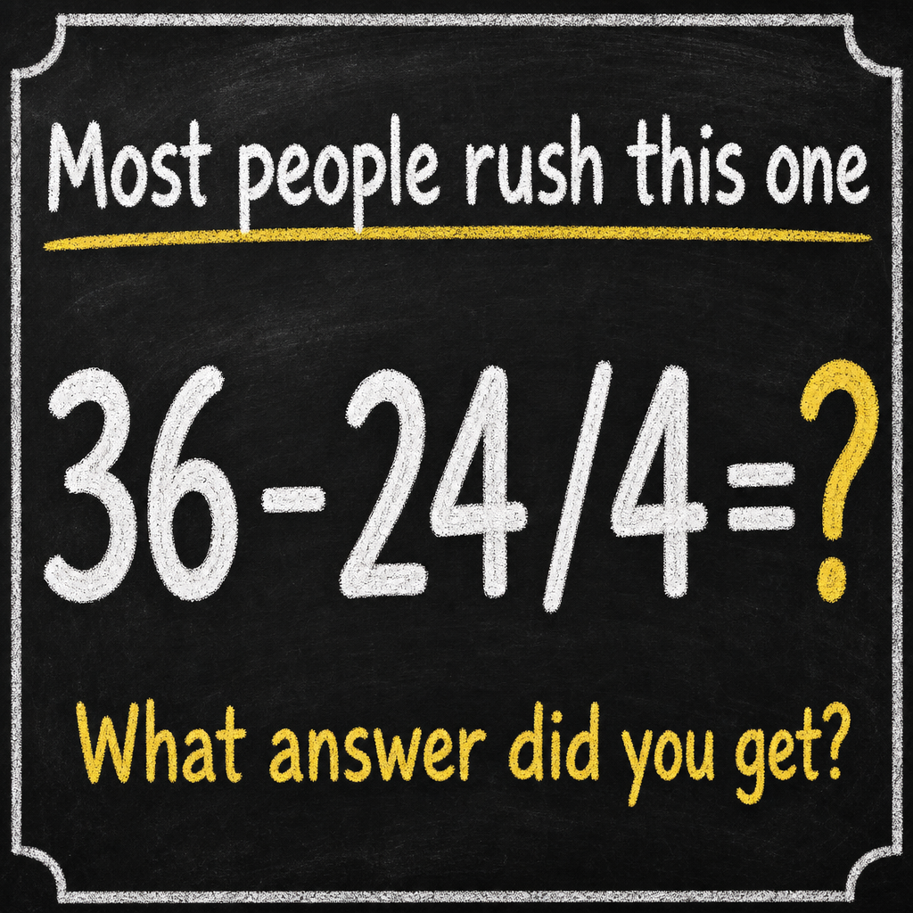 Most People Rush This One: Math Puzzle Answer