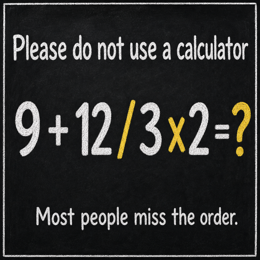 Please Do Not Use a Calculator: Math Puzzle Answer