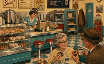 Three Things Are Wrong in This 1960s Donut Shop: Answer