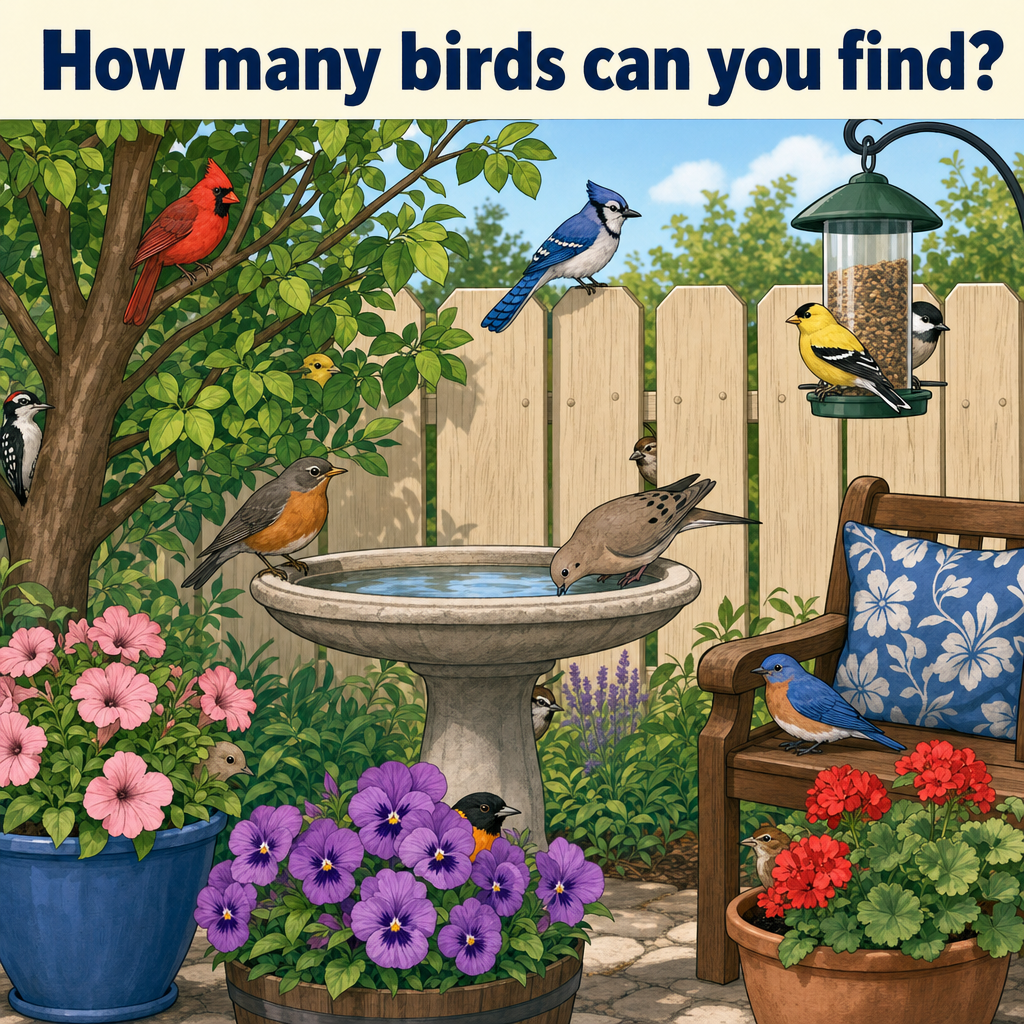How Many Birds Can You Find? Answer