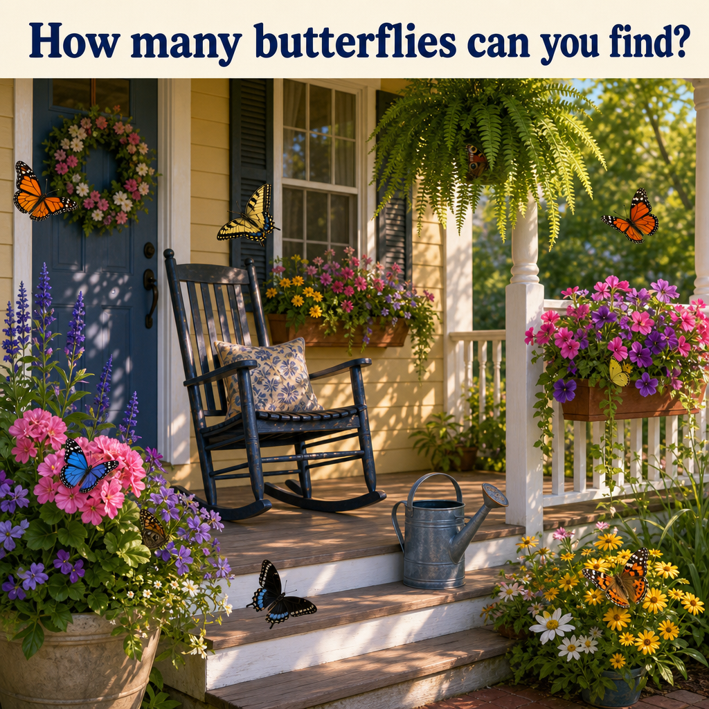 How Many Butterflies Can You Find? Answer