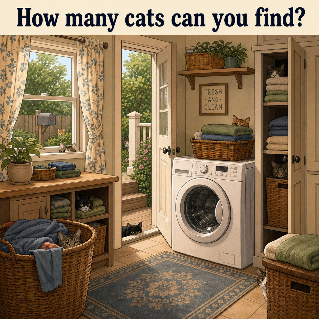 How Many Cats Can You Find? Answer