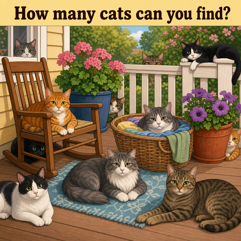 How Many Cats Can You Find? Answer