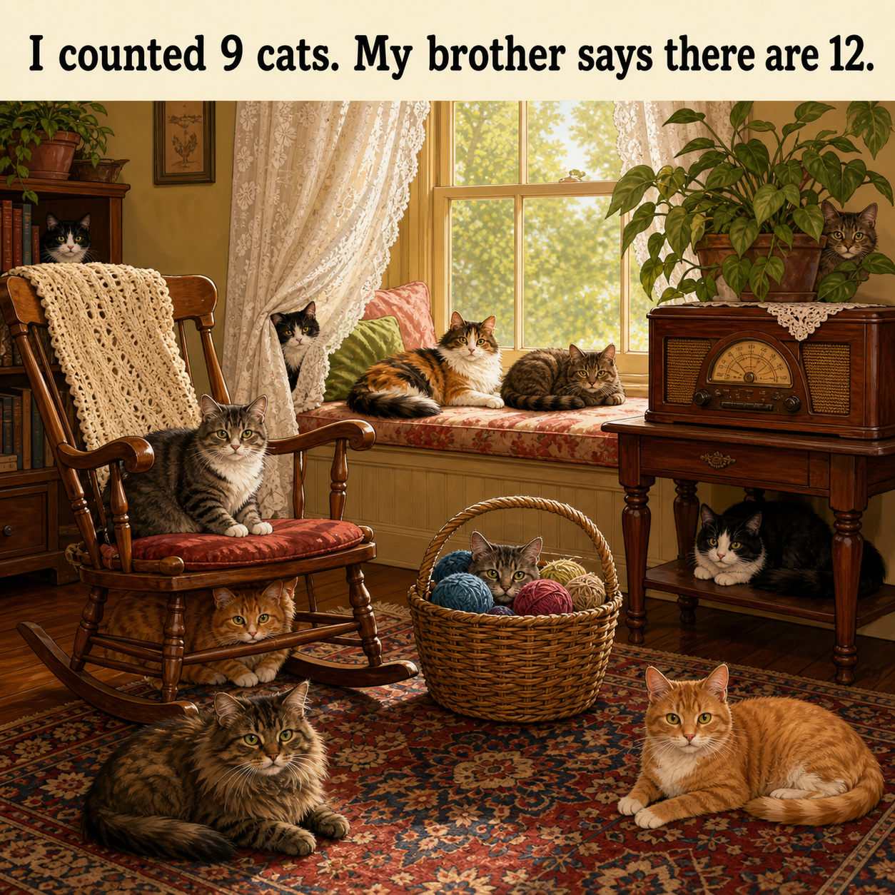 How Many Cats Are in the Old Parlor? Answer