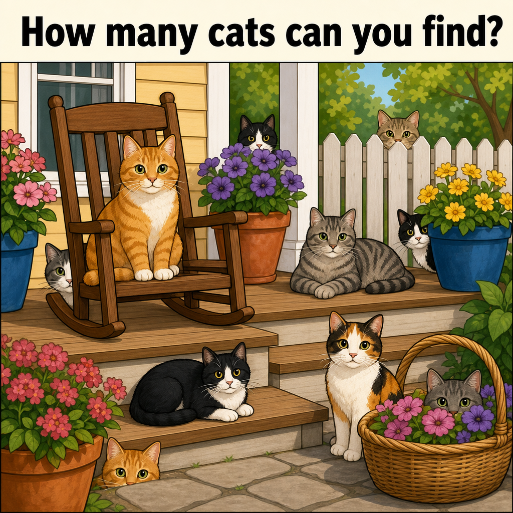 How Many Cats Can You Find? Answer