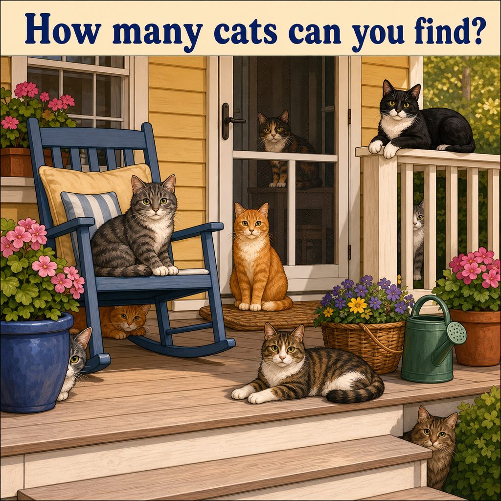 How Many Cats Can You Find? Answer